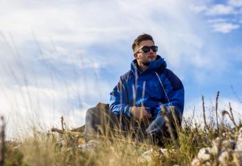 Fleecetröja Herr banner