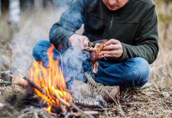 Kniv med tändstål banner