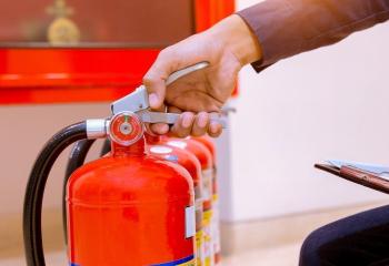 Brandsläckare banner