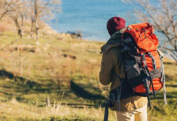 Vandringsryggsäck banner