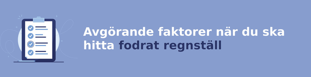 viktiga faktorer för att välja rätt fodrat regnställ