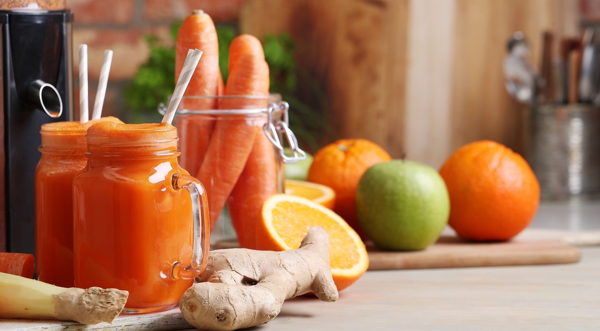 fresh carrot juice