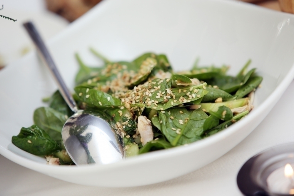 Delicious salad at a banquet