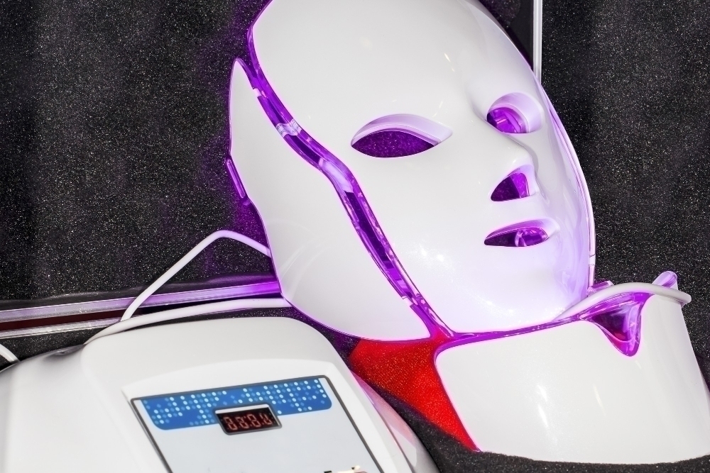 SkinTech led mask at the exhibition in Moldexpo