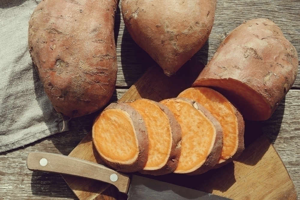 Sweet potatoes rich in vitamine a