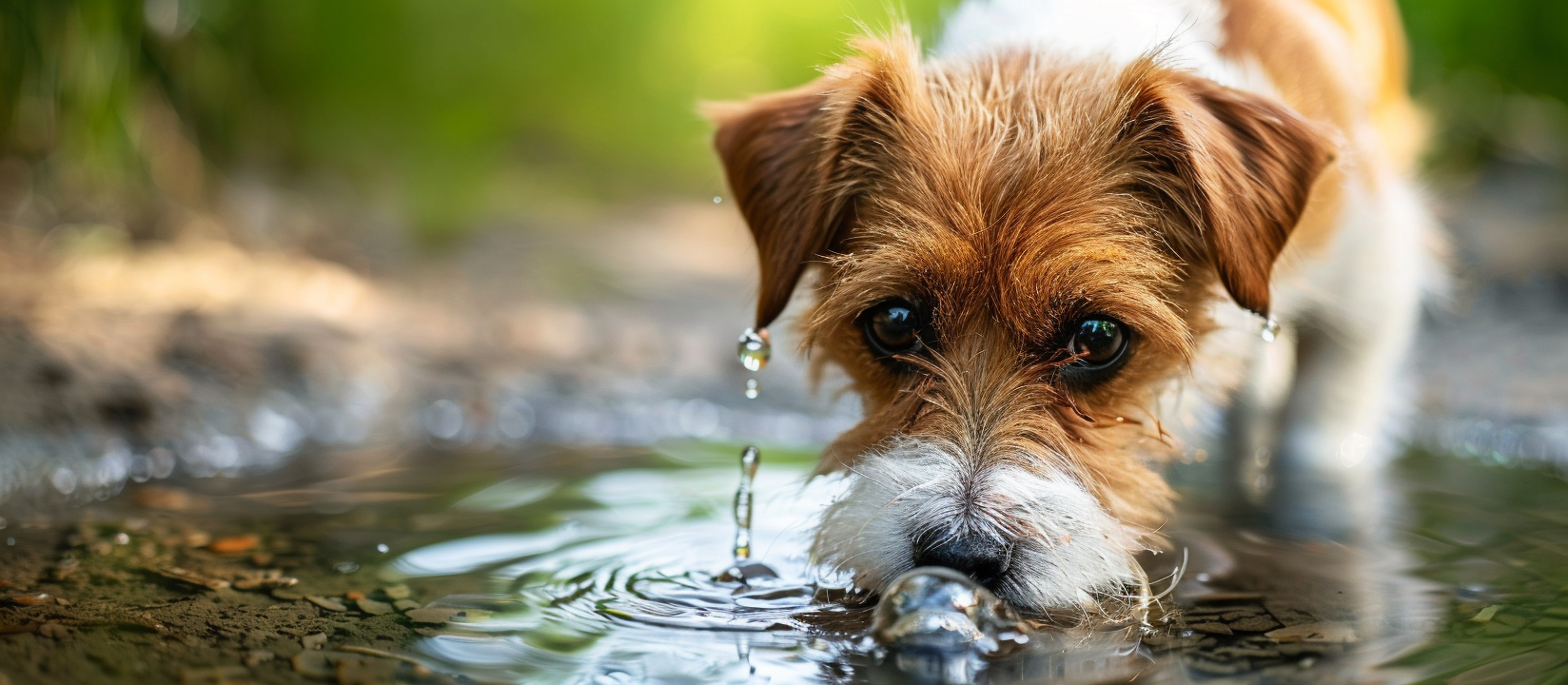 dog drinking 1