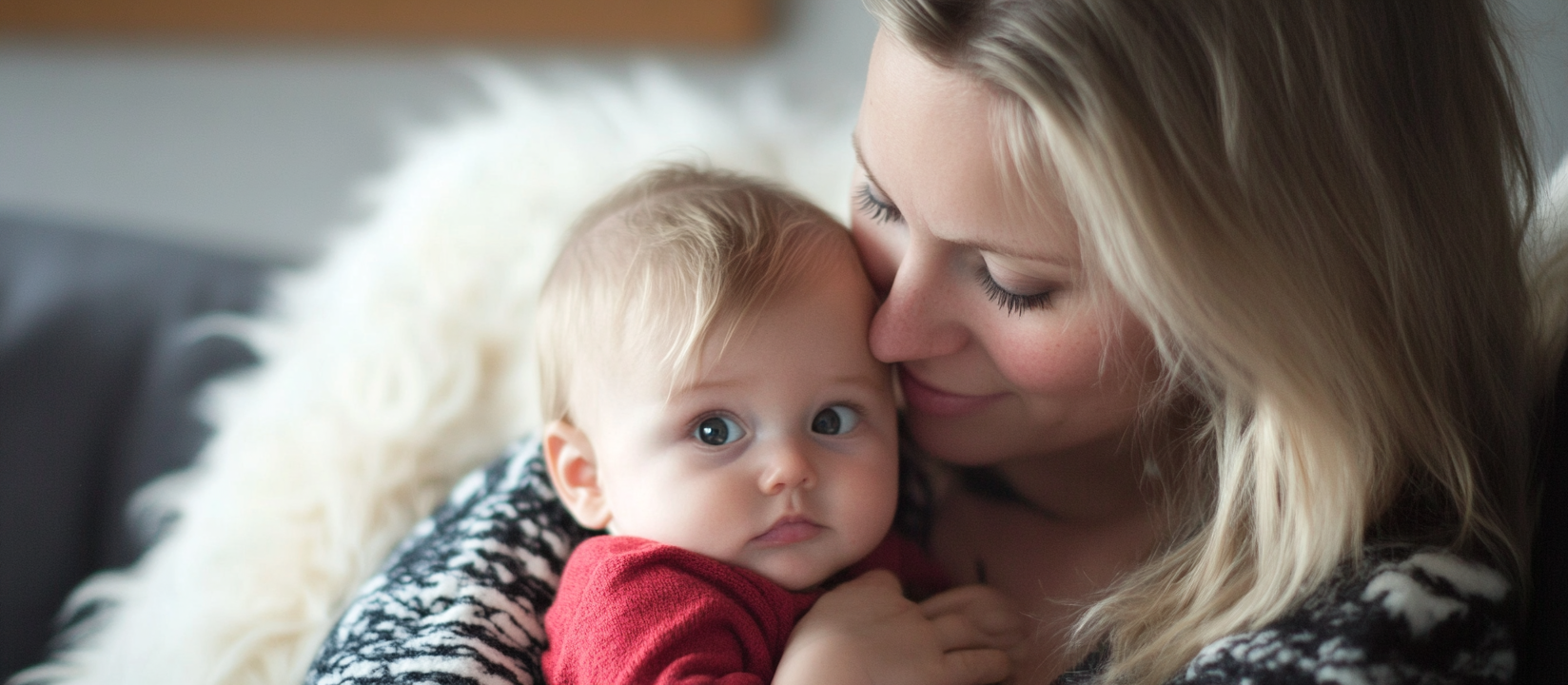svensk mamma med bebis