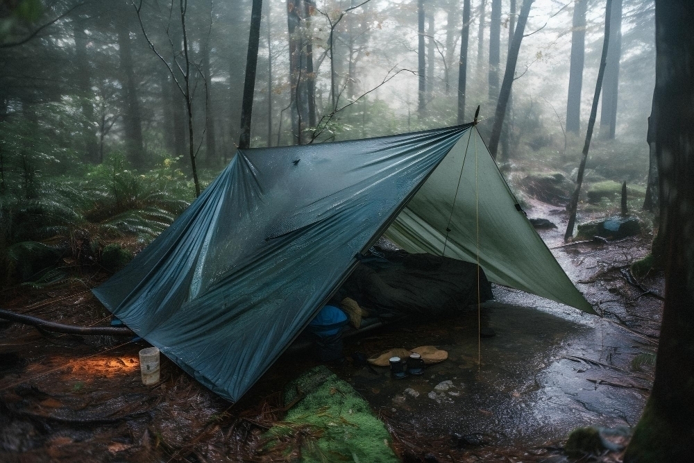 tarp i skogen
