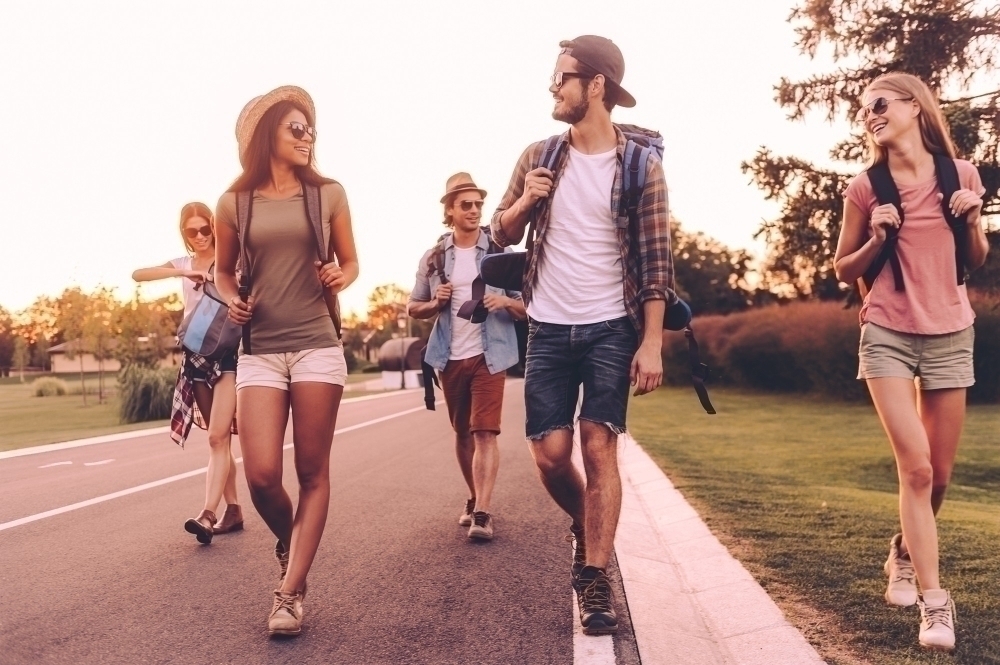 young people with good energy and happy moods