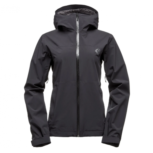 Black Diamond Women's StormLine Stretch Rain Shell Jacket Black