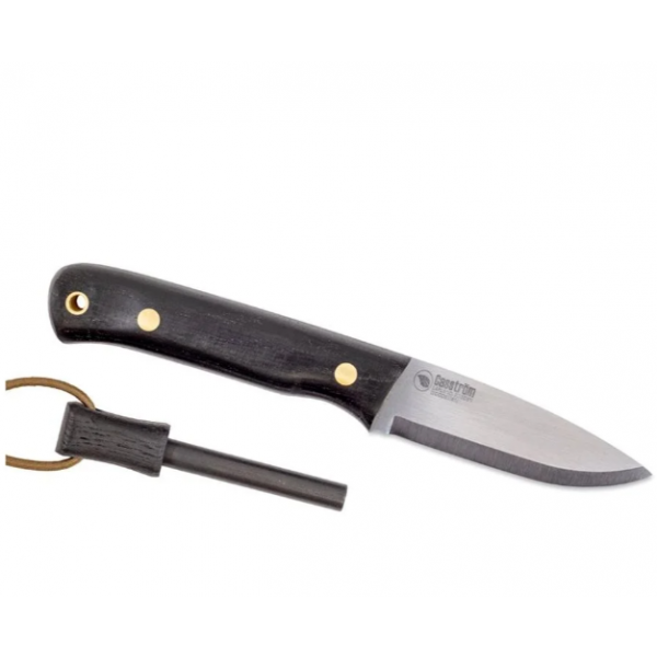 Casström Woodsman Knife Svart Ek Med Eldstål