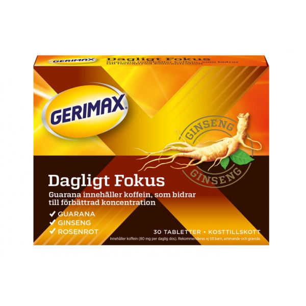 Gerimax Dagligt Fokus 30 tabletter