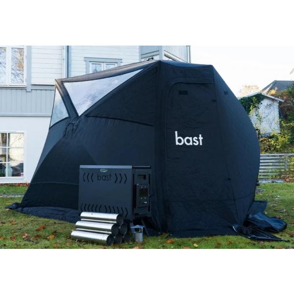 Bast Sauna Näver Basic Bastutält & Kamin