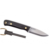 Casstroem Woodsman Knife Svart Ek Med Eldstal