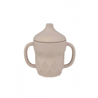 Pipmugg i silikon Dune Beige