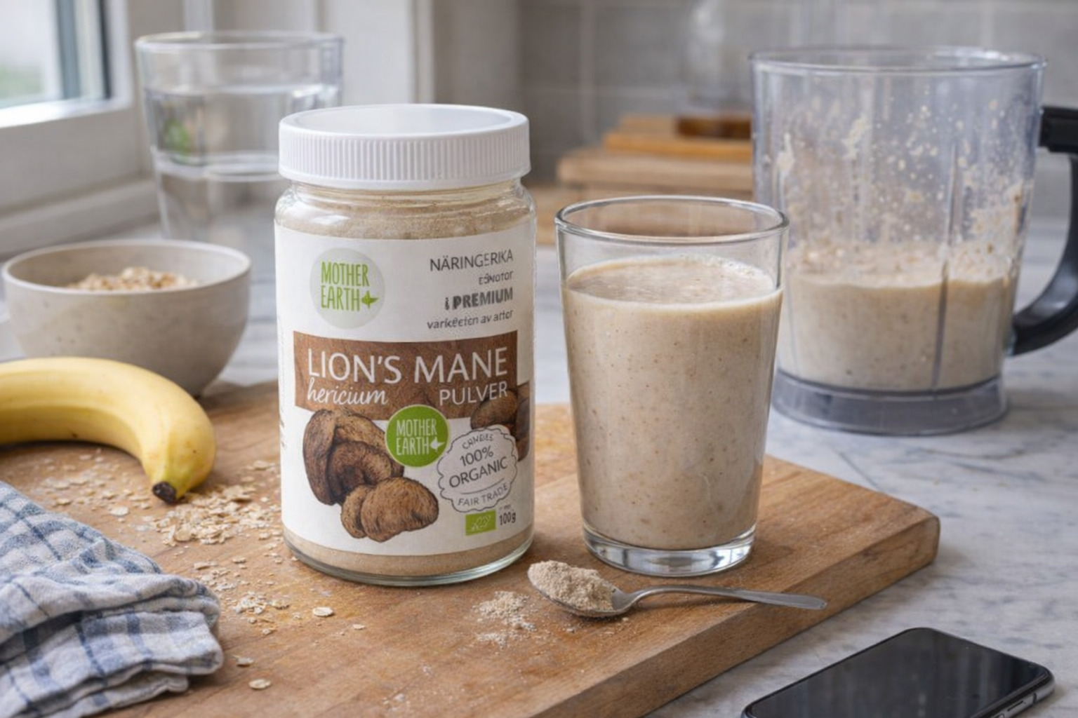 Mother Earth Lions Mane Pulver Eko