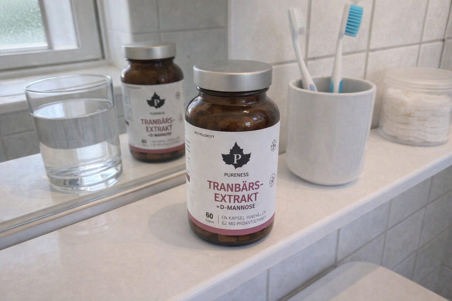 Pureness Tranbärsextrakt + D-mannose