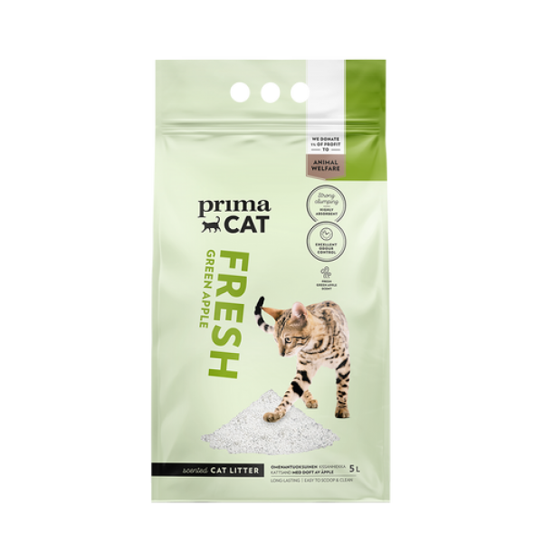 PrimaCat Extra Fräsch Kattsand Äppeldoft