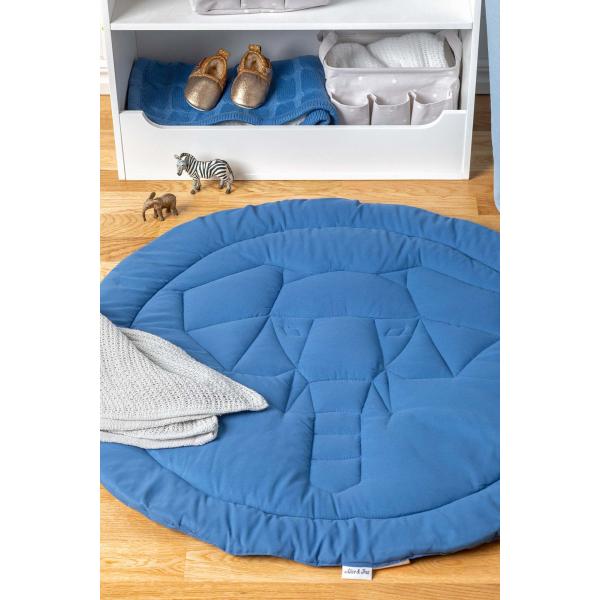 Alice & Fox Elephant Lekmatta Ø80, Bijou Blue