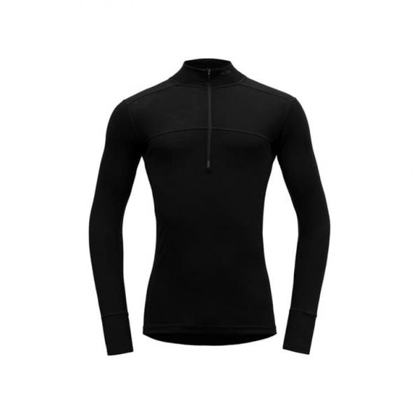 Devold Lauparen Merino 190Zip Neck Man Black