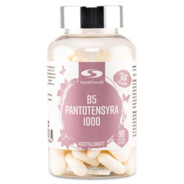Healthwell B5 Pantotensyra 1000