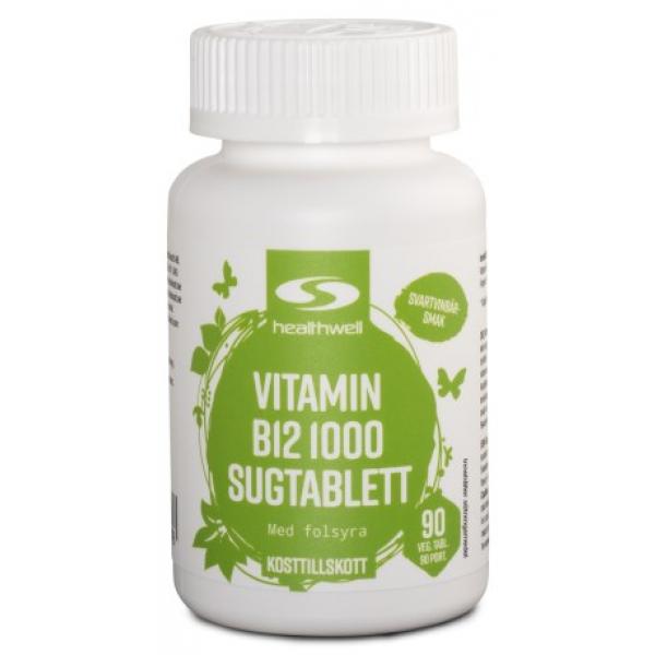 Healthwell Vitamin B12 Sugtabletter