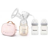 Beemoo CARE Singel Elektrisk Bröstpump inkl. Bröstmjölksflaska 180 ml 2-pack