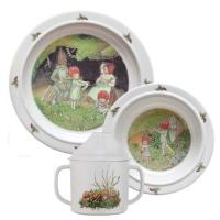 Elsa Beskow Tomtebobarnen Barnservis 3-delar