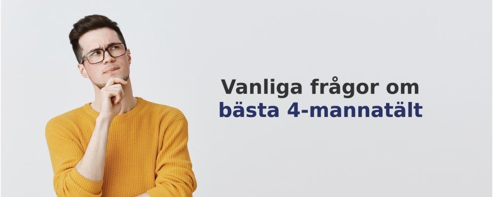 vanliga frågor om 4-mannatält