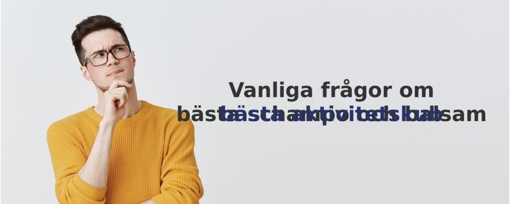 vanliga frågor om Aktivitetskub